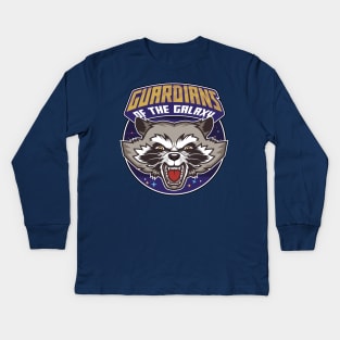 Rocket raccoon guardians Kids Long Sleeve T-Shirt